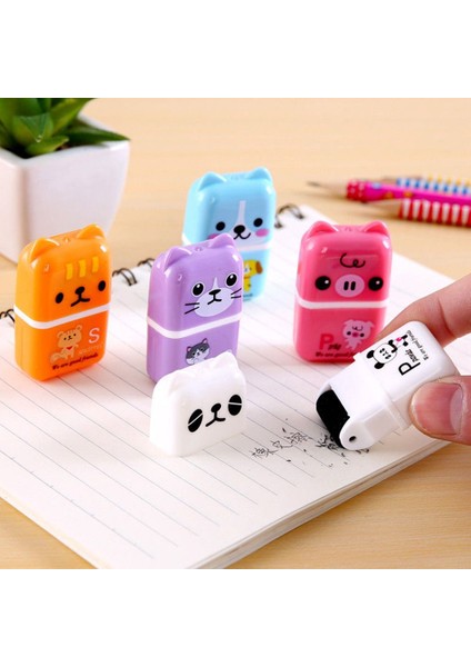 Mavi Stil Sevimli Karikatür Rulo Renkli Dikdörtgen Silgi Kawaii Öğrenci Kırtasiye Çocuk Hediyeler Okul Ofis Düzeltme Malzemeleri (Yurt Dışından) fiyatları