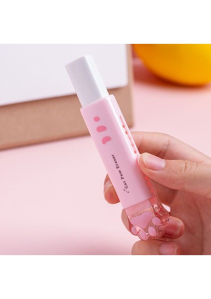 Pembe Tarzı Mınkys Yaratıcı Geri Çekilebilir Sevimli Kedi Pençesi Itme Çekme Silgi Temizleyici Kalem Çizim Boyama Hediye Ofis Okul Kırtasiye (Yurt Dışından) fiyatları