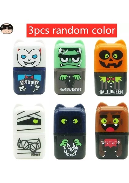 Lacivert Tarzı Sevimli Çizgi Film Kaydırmalı Renkli Dikdörtgen Silgi Kauçuk Öğrenci Kırtasiye Çocuk Hediyeler Okul Ofis Düzeltme Malzemeleri (Yurt Dışından)