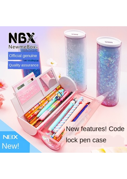 Stil 1 Stil Kod Kilidi Kalem Kutusu Nbx Şifreli Kalem Kutusu Büyük Kapasiteli Kırtasiye Kutusu Çok Fonksiyonlu Silindirik Kalem Kutusu (Yurt Dışından) indirimleri