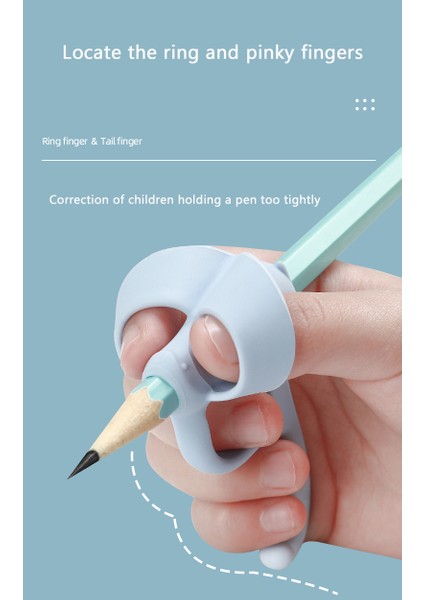 M3046A Stili Zzws Silikon Beş Parmak Kalem Tutucu Çocuklar Için Çok Çocuklar Yazma Pratik Eğitim Kalem Kavrama Tutucu Yardım Kırtasiye Hediye (Yurt Dışından) modelleri