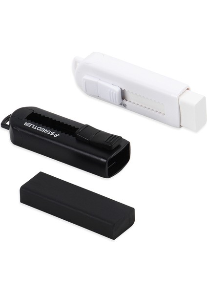 Siyah Stil Staedtler Yeni Itme-Çekme Türü Pvc Içermeyen Toksik Olmayan Siyah ve Beyaz Silgi Ilkokul Kalem Özel Silgi (Yurt Dışından) indirimleri