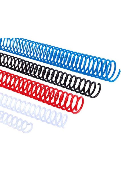 8 mm Beyaz 48 Delikli Stil A4 46 Delikli Plastral Spiral Defter Bağlama Bağlayıcı Klips Spiral Halka Delgeç Halka Ofis Malzemesi (Yurt Dışından) modelleri