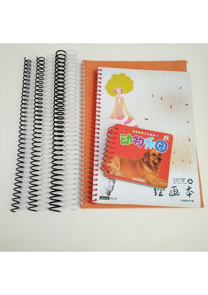 8 mm Beyaz 48 Delikli Stil A4 46 Delikli Plastral Spiral Defter Bağlama Bağlayıcı Klips Spiral Halka Delgeç Halka Ofis Malzemesi (Yurt Dışından) fırsatları