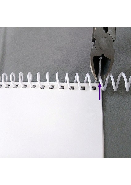 8 mm Beyaz 48 Delikli Stil A4 46 Delikli Plastral Spiral Defter Bağlama Bağlayıcı Klips Spiral Halka Delgeç Halka Ofis Malzemesi (Yurt Dışından) indirimleri