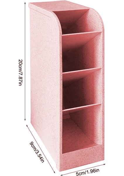 20X5X9CM Stili Kalemlik Masa Düzenleyici Kırtasiye Fırça Standı Aksesuar Masaüstü Kalem Kutusu Makyaj Düzenleyici Depolama Ofis Okul Malzemeleri (Yurt Dışından)