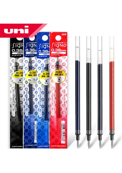 Lacivert Tarzı 0.38 mm Uni-Ball Signo Dolum Unı Mitsubishi Umr-1 Jel Kalem Dolum Ince Finansal Için UM-151 (Yurt Dışından)