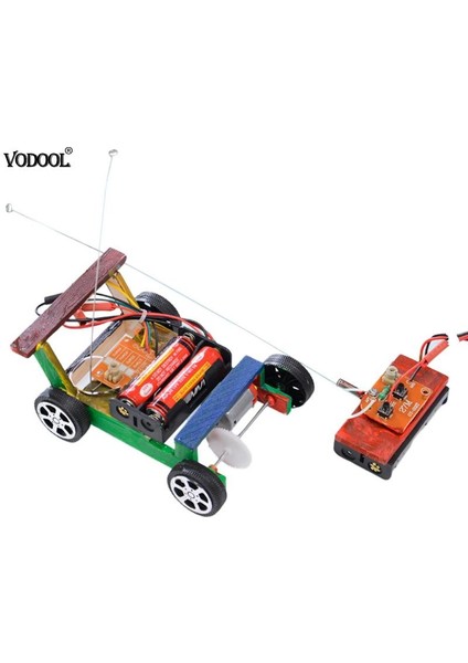 Ahşap Uzaktan Kumandalı Araba Model Kit Ahşap Oyuncak Set Çocuklar Için Fizik Deney Uygulama Araba Eğitici Oyuncaklar (Yurt Dışından)