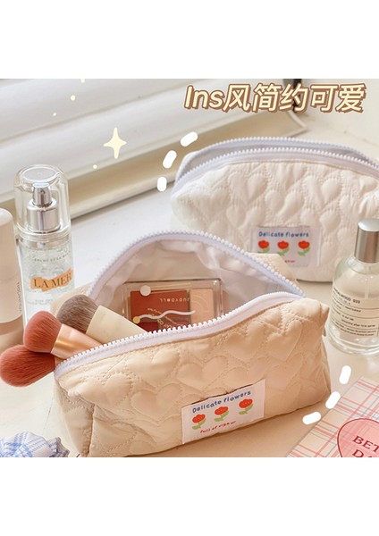 Stil Ol Kalem Kutusu Taşınabilir Kırtasiye Kılıfı Ins Büyük Kapasiteli Öğrenci Kawaii Makyaj Kırtasiye Sevimli Okul Malzemeleri Kumaş Kalem Çantası (Yurt Dışından) fırsatları