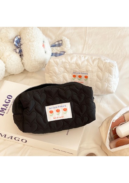 Stil Ol Kalem Kutusu Taşınabilir Kırtasiye Kılıfı Ins Büyük Kapasiteli Öğrenci Kawaii Makyaj Kırtasiye Sevimli Okul Malzemeleri Kumaş Kalem Çantası (Yurt Dışından) indirimleri