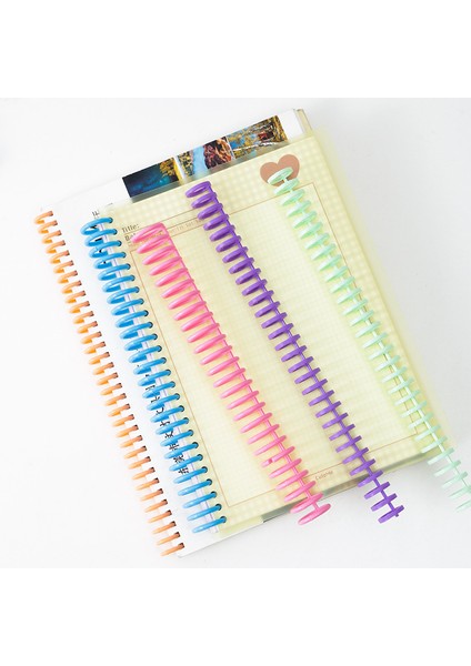 22 mm Mavi Stil A4 Halkalı Spiral Bağlama Şeridi Plastik Gevşek Yaprak Halka Dosya Bağlama Şeridi Bağlayıcı Planlayıcı Aksesuarları Okul Halka Spiral Bağlama (Yurt Dışından) modelleri