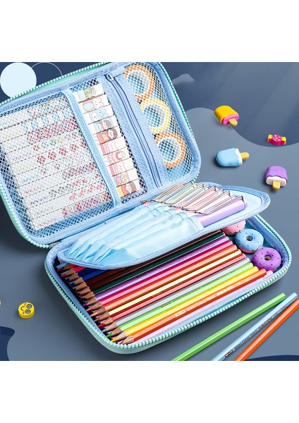 Şanslı Kedi Stili Okul Kızı Için Büyük Kapasiteli 3D Kalem Kutusu Saklama Kutusu Sevimli Pembe Unicorn Karikatür Kalem Çantası Kawaii Kırtasiye Hediyeler Kalem Kutusu (Yurt Dışından) modelleri