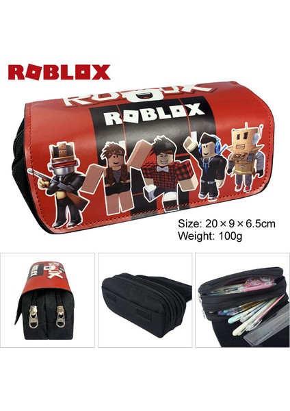 C Stili Robloxing Çift Fermuarlı Büyük Kapasiteli Kalem Kutusu Kawaii Öğrenci Okul Malzemeleri Kılıfı (Yurt Dışından) modelleri