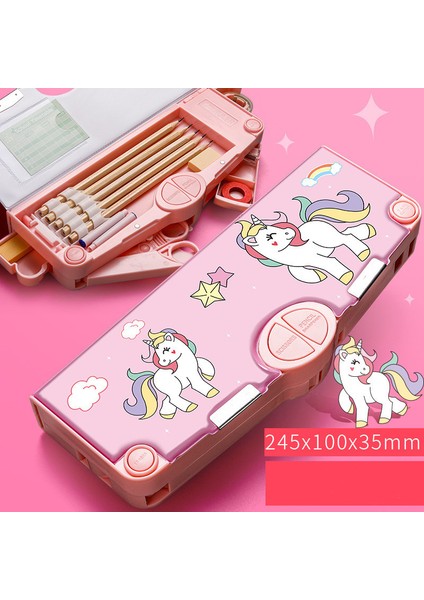 Çok Işlevli A4 Stili Deforme Sevimli Kalem Kutusu Okul Kırtasiye Saklama Kutusu Karikatür Kalem Kutusu (Yurt Dışından)