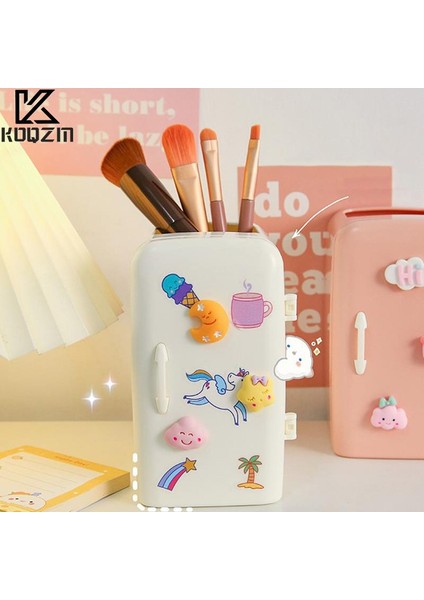 J Tarzı Sevimli Buzdolabı Kalemlik Makyaj Kalemler Depolama Kutusu Yaratıcı Okul Kırtasiye (Yurt Dışından) fiyatları