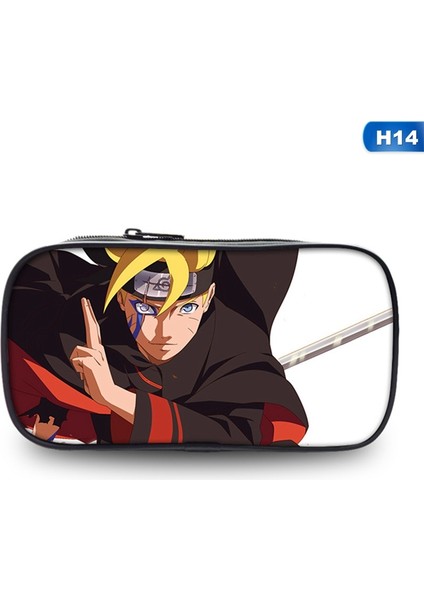 H14 Stili Anime Boruto Next Generations Kalem Çantası Anime Figürleri Baskılı Kalem Kutusu Büyük Kapasiteli Kırtasiye (Yurt Dışından)