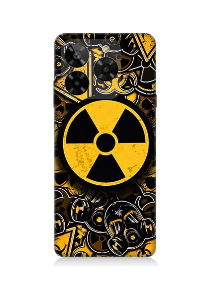 General Mobile Era 50 Uyumlu Nükleer Sembol Desenli Silikon Kılıf