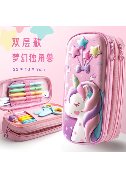 Stil 6 Stili Kızlar Için Unicorn Kalem Kutusu Büyük Kalemlik Eva Kalemlik Büyük Kılıf Çanta (Yurt Dışından) modelleri