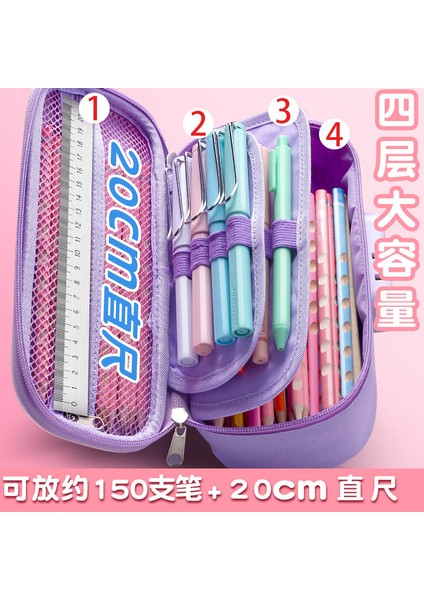 Stil 6 Stili Kızlar Için Unicorn Kalem Kutusu Büyük Kalemlik Eva Kalemlik Büyük Kılıf Çanta (Yurt Dışından) indirimleri