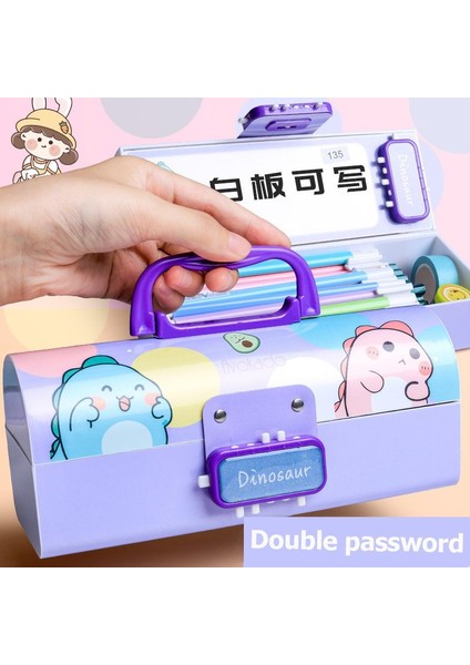 E Stili 2022 Yeni Taşınabilir Yaratıcı Kalem Kutusu Çok Fonksiyonlu Şifreli Büyük Kapasiteli Kalem Kutusu Erkek Kız Okul Kırtasiye (Yurt Dışından) modelleri