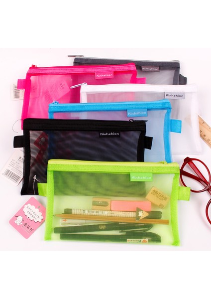 K Mavi Tarzı Yeni Basit Şeffaf Fileli Kalem Kutusu Ofis Öğrenci Kalem Kutuları Naylon Kalem Kutusu Okul Malzemeleri Kalem Kutusu Astuccio Scuola (Yurt Dışından) fiyatları