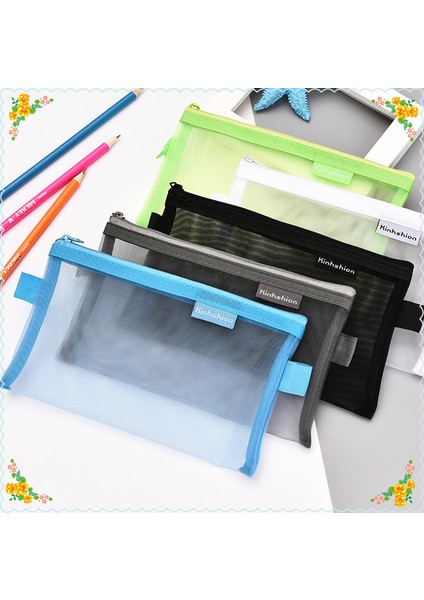 K Mavi Tarzı Yeni Basit Şeffaf Fileli Kalem Kutusu Ofis Öğrenci Kalem Kutuları Naylon Kalem Kutusu Okul Malzemeleri Kalem Kutusu Astuccio Scuola (Yurt Dışından) modelleri