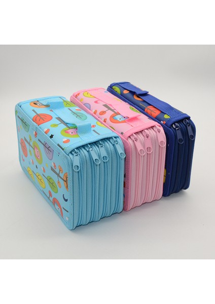 Lacivert Tarzı Kawaii Malzemeli Baykuş Desenli Kalem Kutusu - Okul Kırtasiye Ürünü (Yurt Dışından) fırsatları