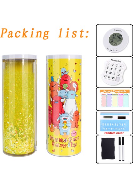 Canavar Tarzı Nbx Beyaz Tahta Silgisi Şeffaf Ayakta Duran Anime Kalem Kılıfı Kawaii Kırtasiye Kalemlik Okul Malzemeleri Kızlar ve Erkekler Için 2021 (Yurt Dışından)