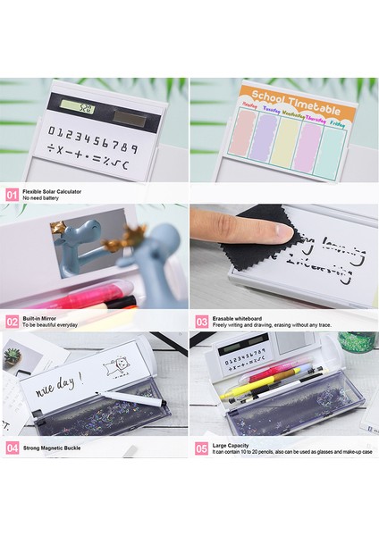 Canavar Tarzı Nbx Beyaz Tahta Silgisi Şeffaf Ayakta Duran Anime Kalem Kılıfı Kawaii Kırtasiye Kalemlik Okul Malzemeleri Kızlar ve Erkekler Için 2021 (Yurt Dışından) indirimleri