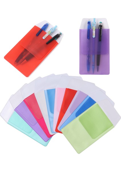 Stila-Pembe Stili Yeni Renkli Pvc Sızdırmaz Kalem Kılıfı Ofis Malzemeleri Doktorlar Hemşireler Için Taşınabilir Kalem Kutusu Cep Koruyucu (Yurt Dışından) fırsatları
