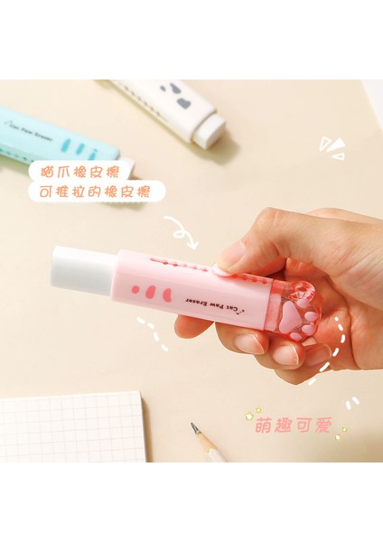 Pembe Tarzı Sevimli Kedi Patisi Taşınabilir Kauçuk Silgi - Okul Ofis Malzemeleri Hediye Kırtasiye Ödülleri (Yurt Dışından) indirimleri