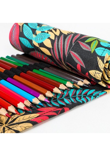 No.36 Tarzı Büyük Kapasiteli Kanvas Kalem Kutusu Rulo Kalem Kutusu Kozmetik Çantası Depolama Çantası Sanat Malzemesi Okul Kalem Kutusu (Yurt Dışından) fiyatları