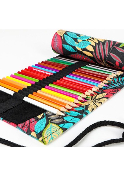 No.36 Tarzı Büyük Kapasiteli Kanvas Kalem Kutusu Rulo Kalem Kutusu Kozmetik Çantası Depolama Çantası Sanat Malzemesi Okul Kalem Kutusu (Yurt Dışından) modelleri