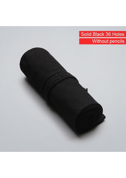 36 Delik (Kalem Yok) Stili Delikler Rulo Renkli Kalem Kılıfı Kawaool Kanvas Kalem Çantası Kızlar Erkekler Sevimli Büyük Kalemlik Kutusu Kırtasiye (Yurt Dışından)