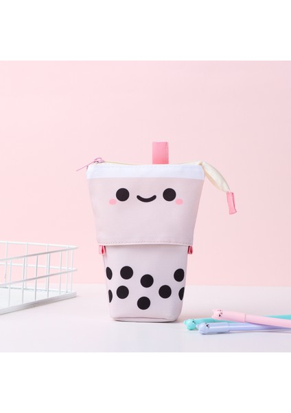 B-4 Stili 3 Çeşit Sevimli Boba Süt Çayı Teleskopik Kalem Çantası Kalem Kalem Tutucu Kılıfı Ayakta Duran Kalem Kutusu Kırtasiye Kılıfı Çanta (Yurt Dışından) fırsatları