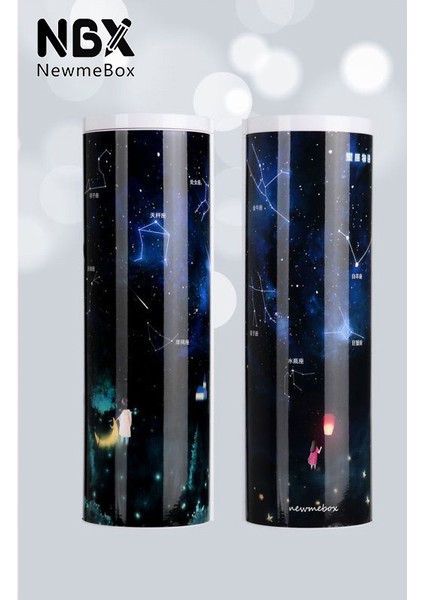 Yıldızlı Gökyüzü Stili Kalk ve Çilek Okul Kalem Kutusu Erkek Kız Küçük Sert Sakura Panda Kırtasiye Kutusu Sevimli Anime Mor Kalemlik Çocuklar (Yurt Dışından)