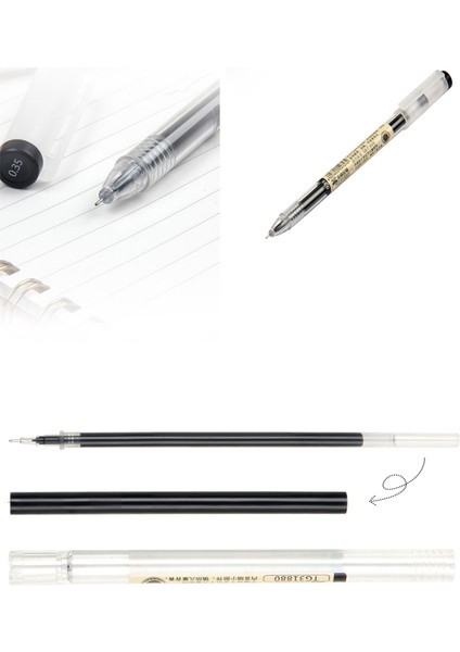 6 Adet Siyah Stil Siyah Mavi Mürekkepli Kalem Seti Ofis Okul Öğrenci Sınav Yazma Kırtasiye Malzemesi (Yurt Dışından) fırsatları