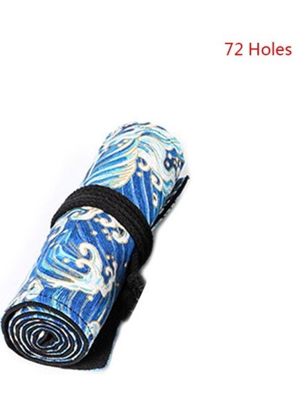 No.24 Tarzı Delikli Tuval Sarma Kalem Çantası Kalem Perdesi Makyaj Kılıfı Tutucu QX2B (Yurt Dışından) indirimleri