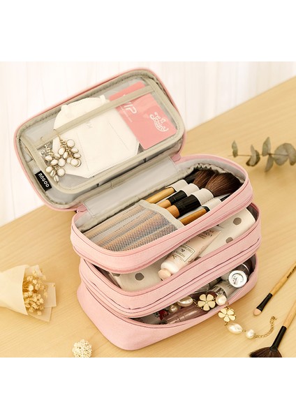 Mavi Stil Mor Siyah Çok Katmanlı Yüksek Kapasiteli Kalem Kutusu - Hediye Kutusu ve Ofis Malzemeleri Depolama Kutusu (Yurt Dışından) fiyatları