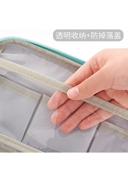 Mavi Stil Mor Siyah Çok Katmanlı Yüksek Kapasiteli Kalem Kutusu - Hediye Kutusu ve Ofis Malzemeleri Depolama Kutusu (Yurt Dışından) indirimleri