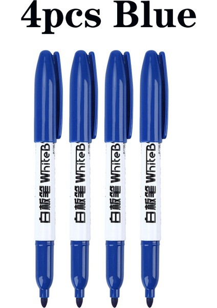 4 Adet Mavi Stil 4 Adet Silinebilir Beyaz Tahta Kalemi Kuru Sıfırlama Kalemleri Siyah Mavi Kırmızı Premium Kalemler Ofis Okul Yazma Malzemesi Öğretmenler Için (Yurt Dışından)