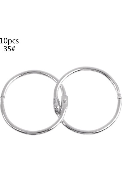 35-30MM Tarzı Metal Bağlayıcı Halka Gevşek Yaprak Kitap Bağlayıcı Halka Çok Fonksiyonlu Anahtarlık Halka Ofis Bağlama Malzemesi (Yurt Dışından)