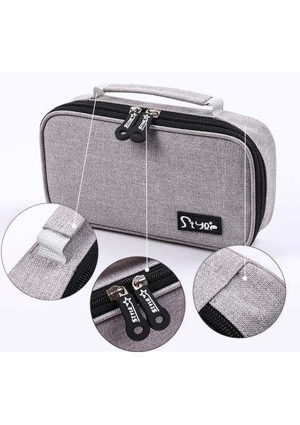 Mavi Stil Büyük Kapasiteli Kalem Kutusu, Basit Çok Fonksiyonlu Kırtasiye Kutusu, Kanvas Tek Renk Taşınabilir Okul Kırtasiye (Yurt Dışından) indirimleri