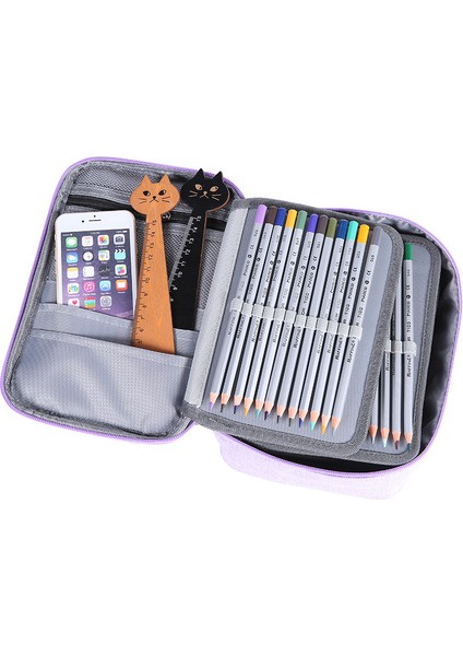 Gül Tarzı Kızlar ve Erkekler Için 72 Delikli Kalem Kutusu Kpop Kılıfı - Büyük Kalemlik Pencilcase Işıltılı Fermuarlı Kalemtıraş Kutusu (Yurt Dışından) fiyatları