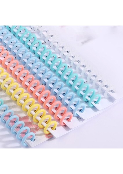 Pembe Tarzı Lastik Spiral Halkalı Gevşek Yaprak Bağlantı Halkası Defter Holes Defter Kağıdı Kitap Hatıra Defteri Kırtasiye (Yurt Dışından) modelleri