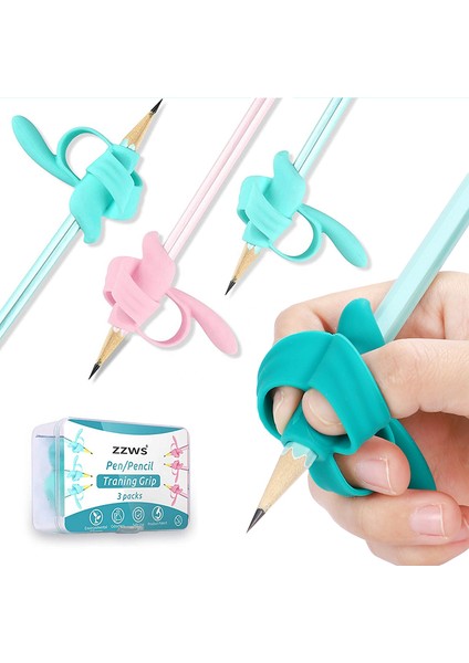 4pembe Tarzı Beş Parmak Kalem Tutucu Cihaz Düzeltici Ilkokul Başlangıç Kalem Kontrol Kalem Eğitim Çocuklar Yazım Düzeltme Kalem Kavrama (Yurt Dışından) fırsatları