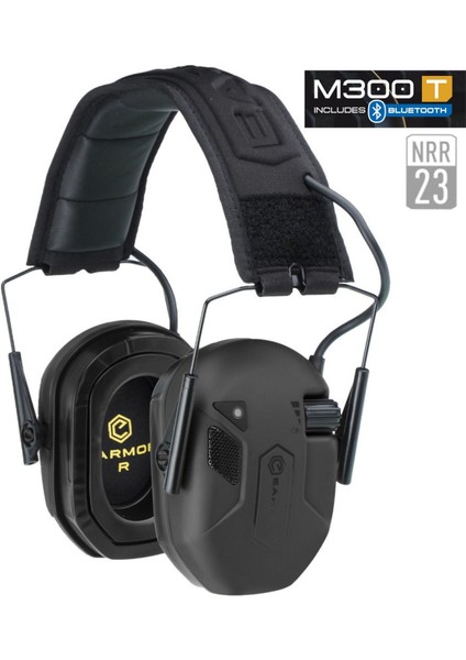 Earmor M300T Bluetooth Elektronik Atış Kulaklığı Kulak Koruma (Black) Siyah M300T-BK