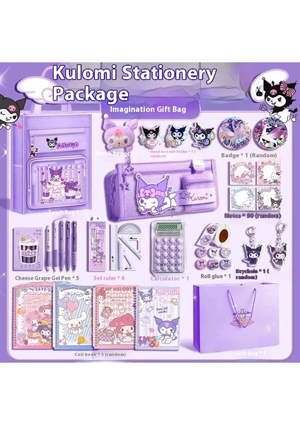 Kuromi Kırtasiye Seti Hediye Kutusu Sanrio Bundle (Yurt Dışından)
