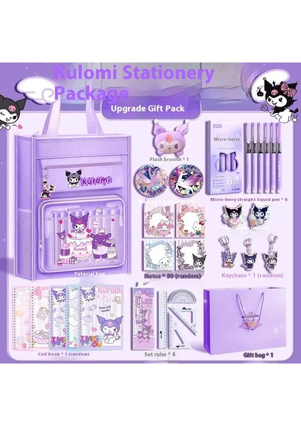 Kuromi Kırtasiye Seti Hediye Kutusu Sanrio Bundle (Yurt Dışından)