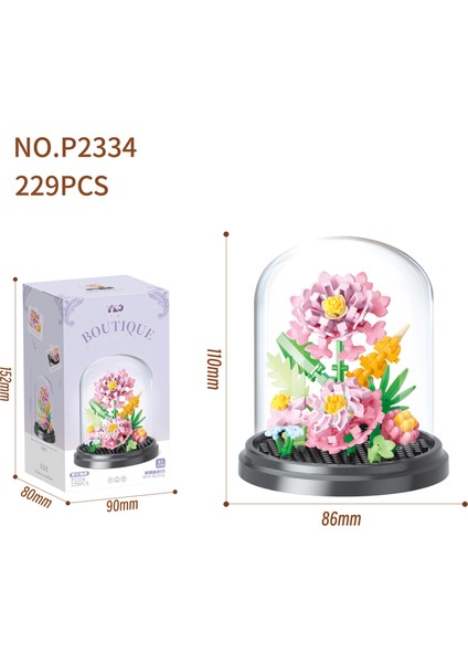 Saksı Yapı Taşı Küçük Pelet Puzzle Kız Serisi Doğum Günü Hediyesi (Yurt Dışından)